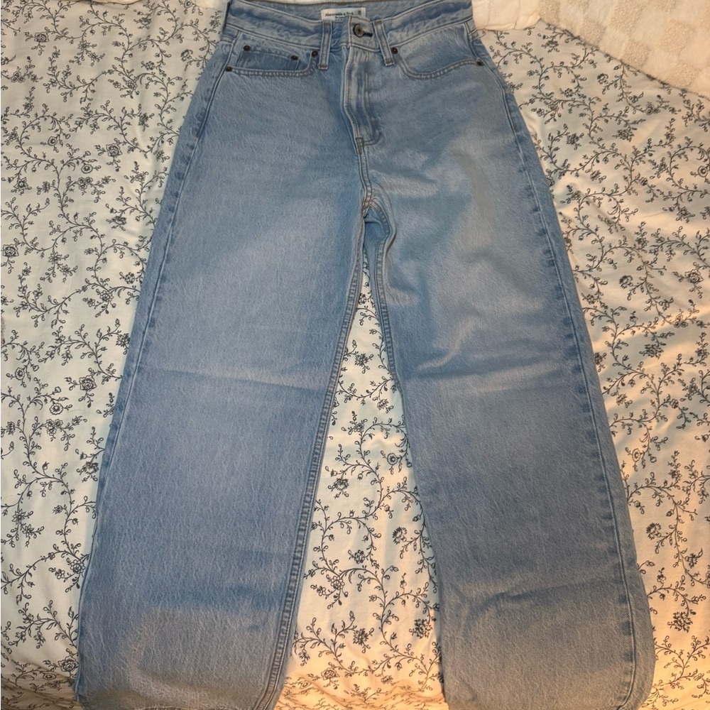Abercrombie & Fitch Light Blue Straight Leg Jeans